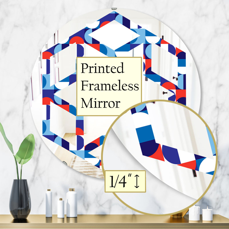 Miroir mural Hexagon Star, H 31,5 po x l po