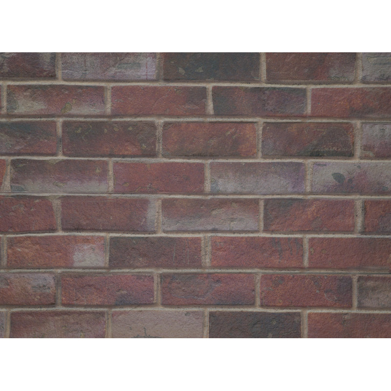 Brick 5.75" x 45" Peel and Stick Wall Paneling, Red