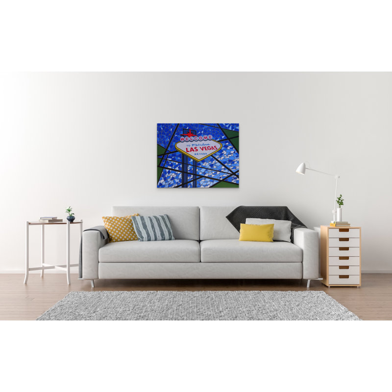 Welcome To Fabulous Las Vegas Painting by Eddie Bruckner