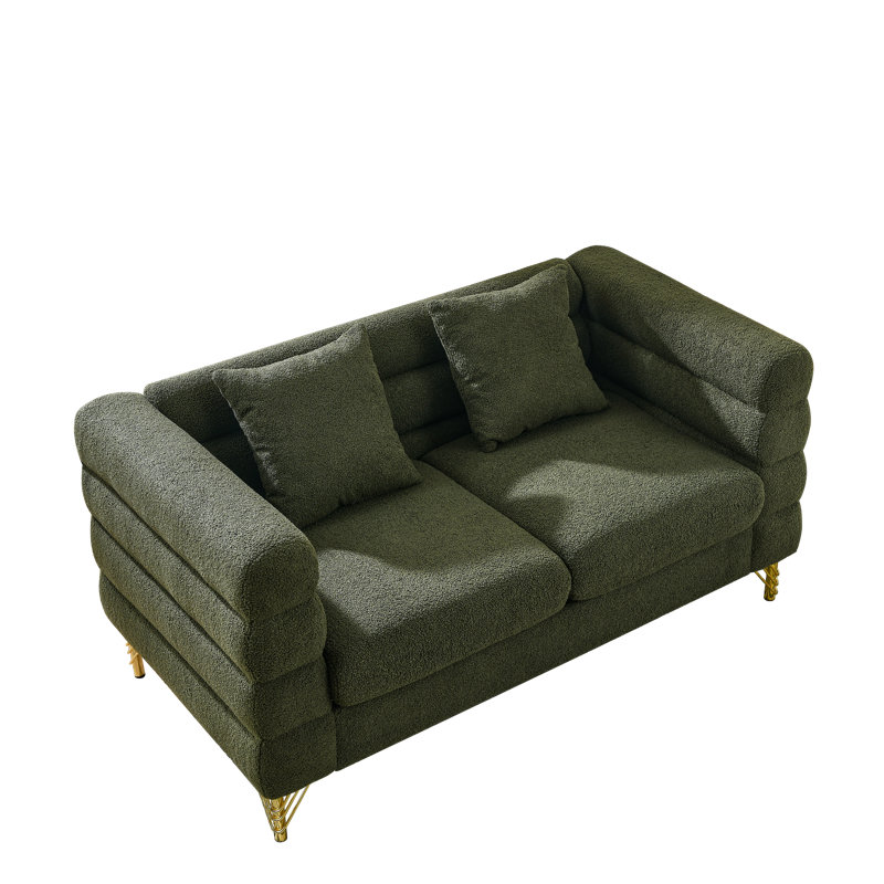 Kyng Sectional Sofa with 2 Pillows, Comfort Sectional Sofa-Deep Seating Sectional Sofa, Soft Sitting for Living Room, Bedroom