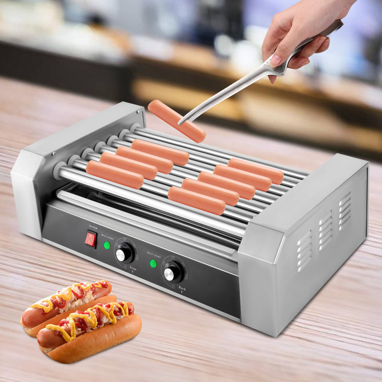 JOYDING Commercial Hot Dog Grill Machine 7 Roller Electric Sausage Machine