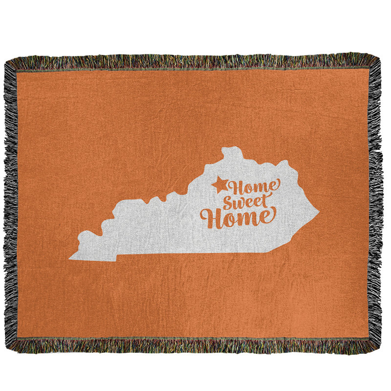 Jeté en coton tissé frankfort doux, l 37 po x L 52 po, Orange