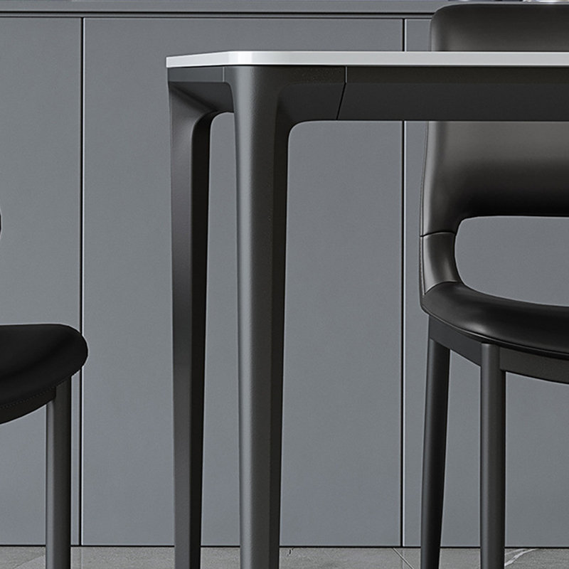 Table de salle à manger italienne minimaliste, H 29,53 po x L 70,87 po x l 35,43 po