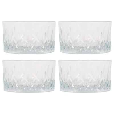 LAV Glass Stainless Steel Serving Bowl