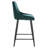 Hallberg Upholstered Velvet Counter Stool with Iron Frame-1563449097