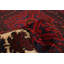 Tapis en laine rouge 6 pi 2 po x 7 pi 9 po "one-of-kind" à la main-noué la 1980 esari turque Shavertown