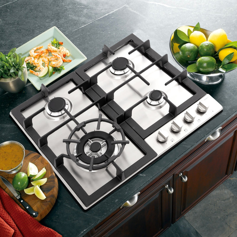 Plaque de cuisson au gaz naturel en acier inoxydable 24 po Cosmo