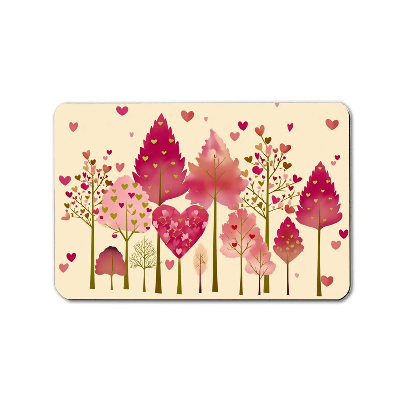 Tapis rose pour intérieur et extérieur 24 po x 36 po Valentine