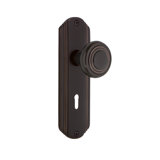 Deco Plate with Decorative Keyhole and Deco Door Knob