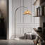 Vintage Style Floor Lamp with Fabric Lampshade and Base