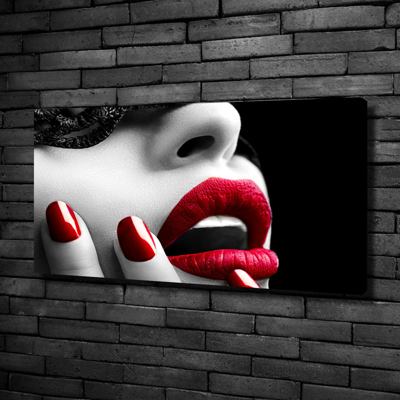 Lace Mask - Print, Canvas, 50cm H x 100cm W x 2cm D