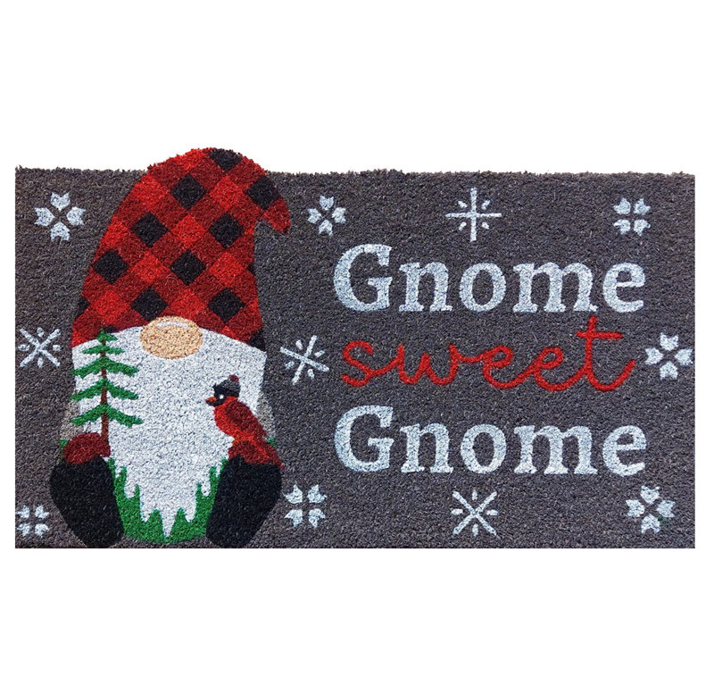 Winter Gnome Coir Doormat