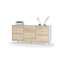 Sideboard Arvada, Modern Sideboard With 3 Doors And Shelves, Kitchen Buffet, 154X40H75 Cm