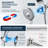 Chrome Dual Shower Head Combo with Handheld Spray, 10 Spray Functions
