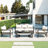 U_style multi-person outdoor steel sofa set, waterproof, anti-rust & uv-resistant, perfect for gardens and lawns, durable patio furniture-1245921654
