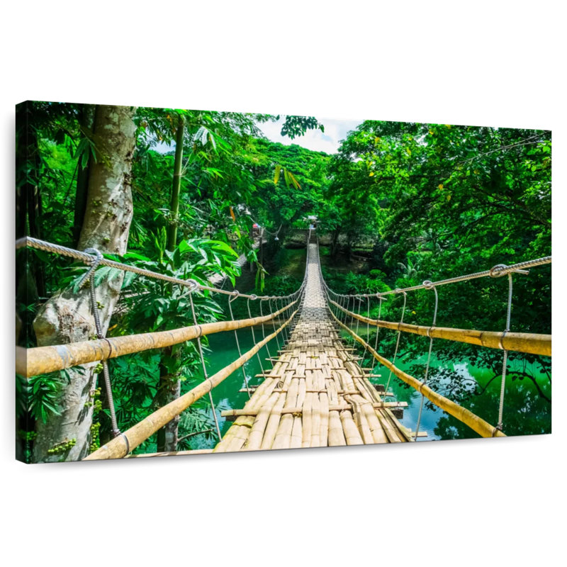 Lilie Bamboo Suspension Bridge, 16" H x 24" W