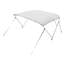 Auvent à 3 arcs pour bateau Bimini L 6 pi (61 po à 66 po) x H 46 po gris clair-128941227