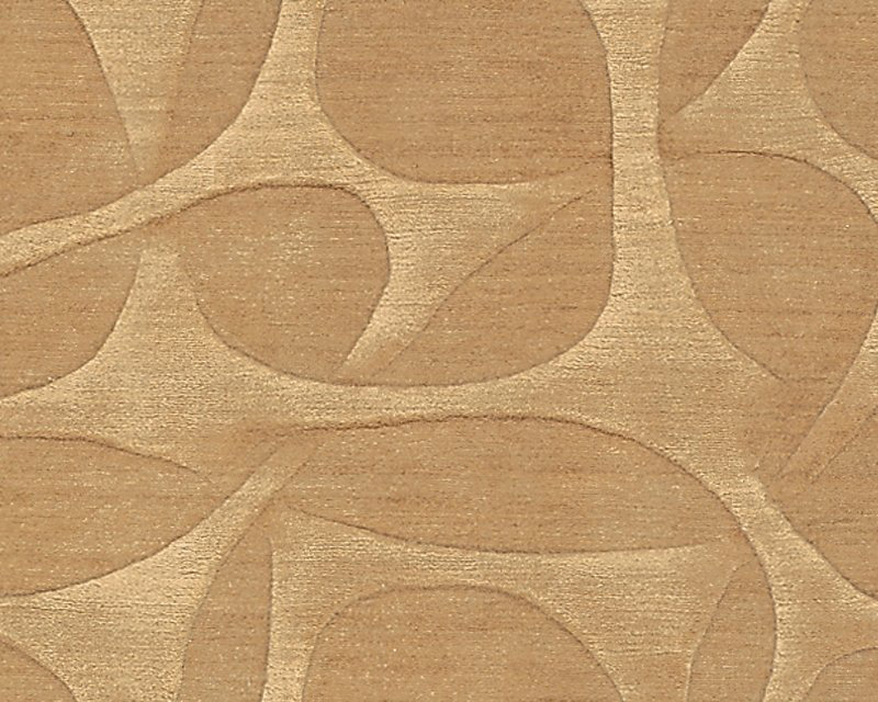 Molecular Wool Geometric Area Rug in Gold, Rectangle 8' x 10'