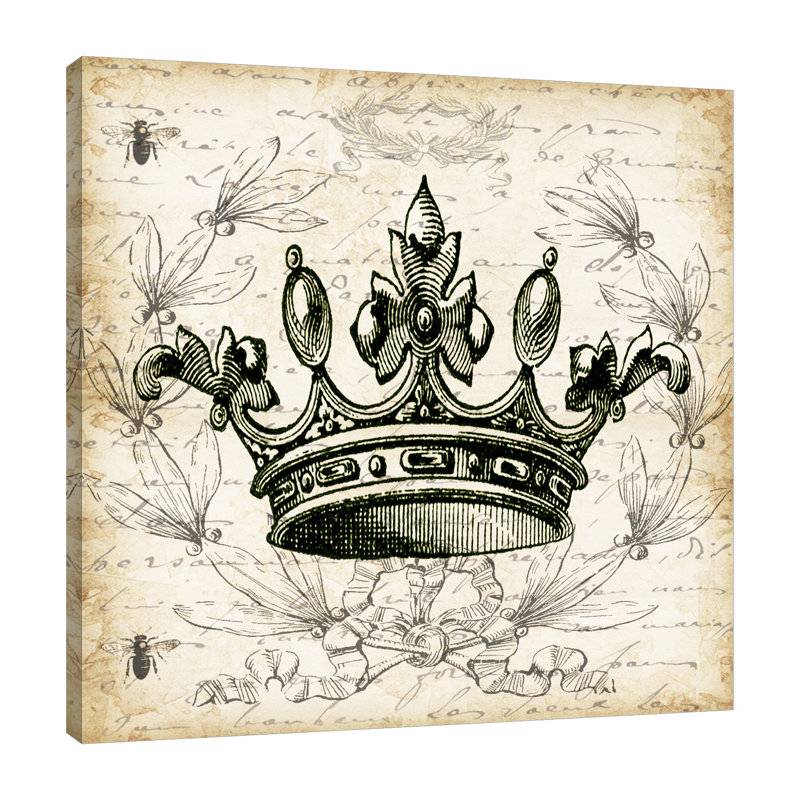 «French Laurel Wreath: Crown II» par Tre Sorelle Studios - impression sur toile tendue, H 12 po x l 12 po