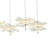 Cheral 6 - Light Brass LED Unique/Statement Pendant