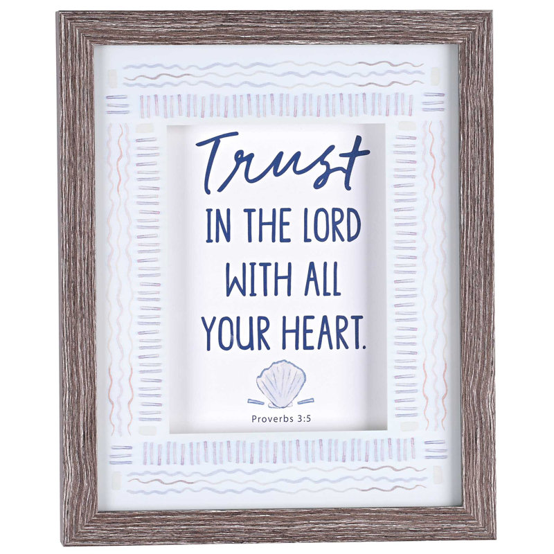 Encadré Art Trust In The Lord