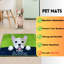 Tapis vert pour chien French Bulldog - 23,5 x 15,5 po (60 x 39 cm)