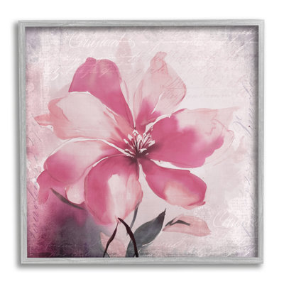 Az-435-Framed " Vintage Pink Lily " by Andrea Haase