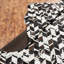 Brooksie Cowhide Geometric Area Rug in Brown/White-1268800283