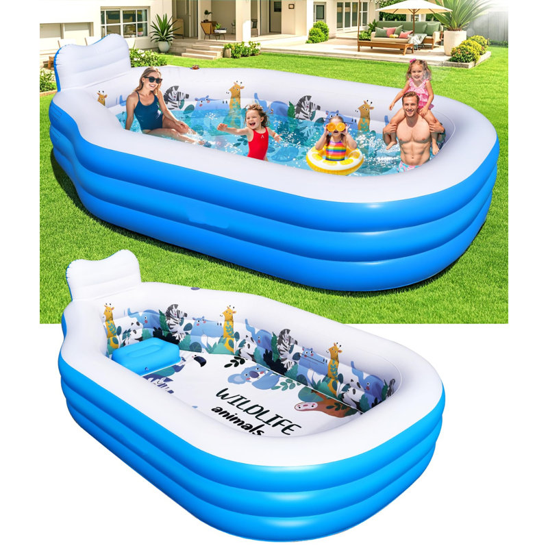 ENOLIL Inflatable Swimming Pool for Kids and Adults,Thickened ...