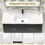 Ensemble de meuble-lavabo flottant 48 po avec lavabo simple Benford-2054784704
