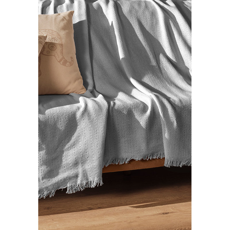Premium Light Grey Sofa Cover, 67 x 81, 100% Recycled Cotton, 280 GSM | Eco-Friendly & Durable | Effortlessly Protects Furniture, Soft Touch for Cozy Living Room Decor, Machine Washable