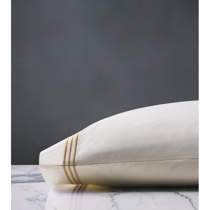 Tessa Pillowcase, Ivory/Antique, Queen Pillowcase