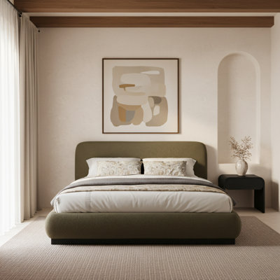 Ivalda Upholstered Panel Bed