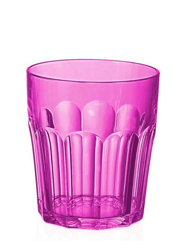 Happy Hour Drinking Glass, Fuchsia