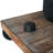 Guaglirdo 3 Piece Metal and Solid Wood Floating Shelf