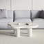 Table basse 46,06 po Cloud, jolie table basse crème avec 4 pieds massifs, table centrale moderne en carton pour le salon, bureau personnel, table à thé Funky Minimalist (blanc)-181879454
