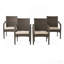 Chaises d'extérieur en osier, 56225,00CHRBRN KD, 4 pièces