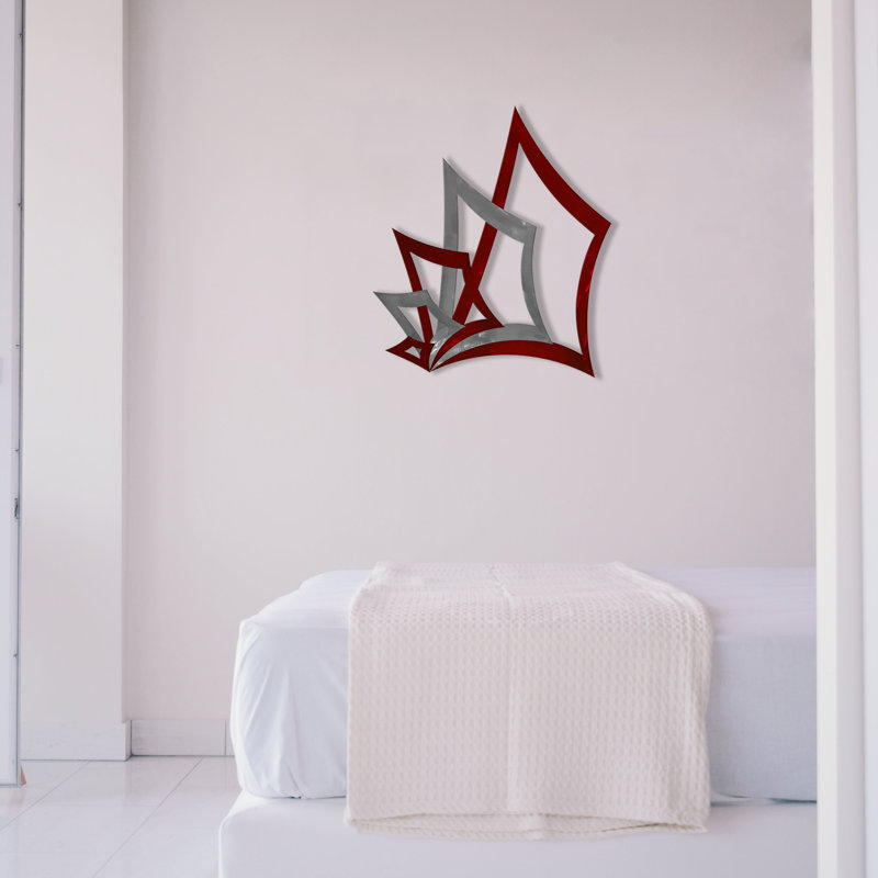 Décoration murale à la main poker, Rouge