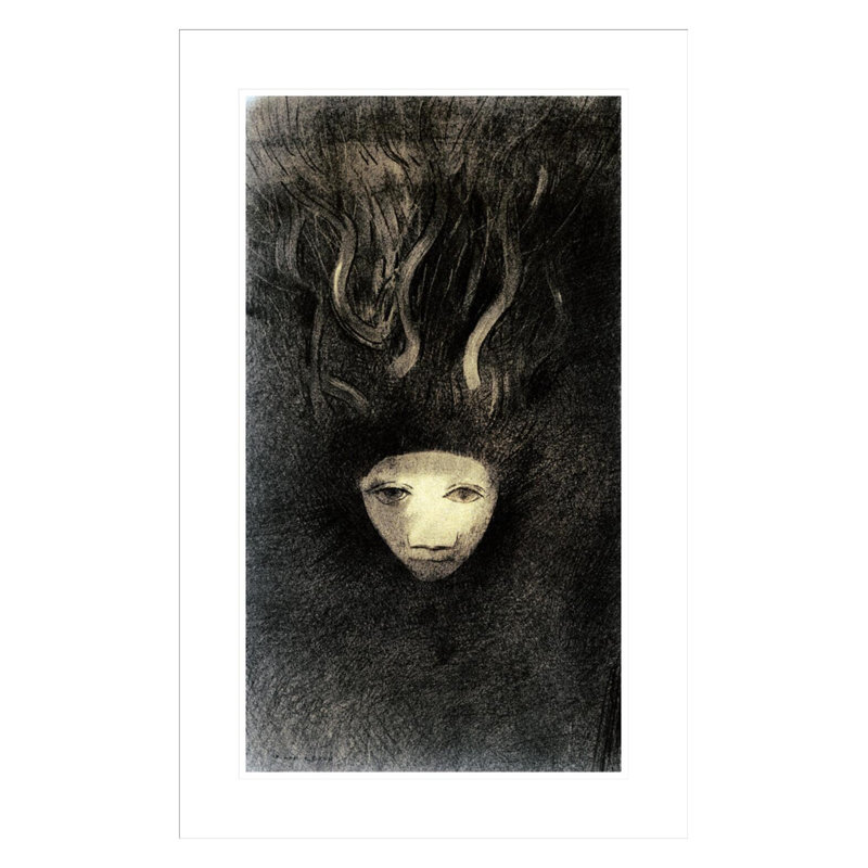 Meduse by Odilon Redon -Framed Giclee Print, 29.5" H x 19.26" W
