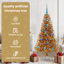 vidaXL Christmas Tree with 300 LEDs with Stand Gold PET-772991147
