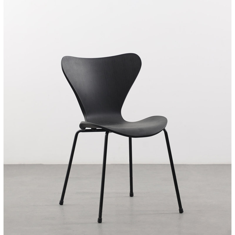 Nowell 18'' H Stacking Side Chair, Black