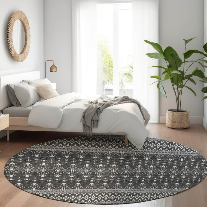 Tapis de porte Emblyn, Rond 8 pi