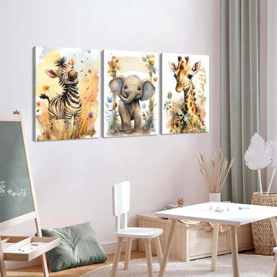 3 Piece Wrapped Canvas Wall Art