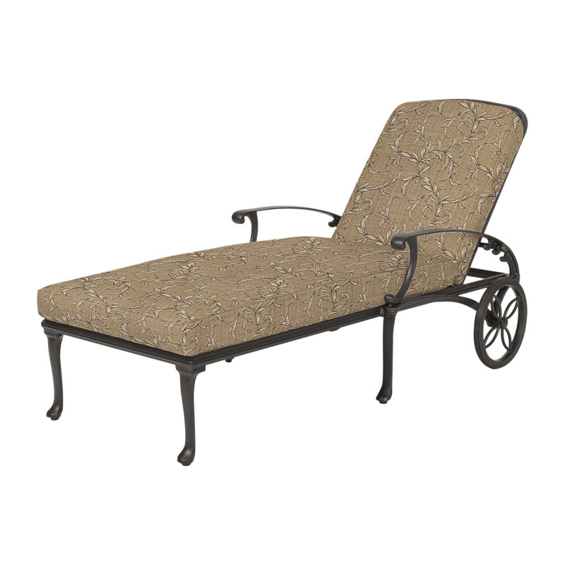 Michigan Chaise Lounge Frame - Welded with Sunbrella Cushions, Vintage, Bessemer