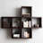 Cubby Shelving Unit With Walnut Finish, Functional Storage Organizer For Home And Office