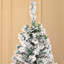 Sapin de Noël artificiel facile à assembler avec branches réalistes, lumières DEL