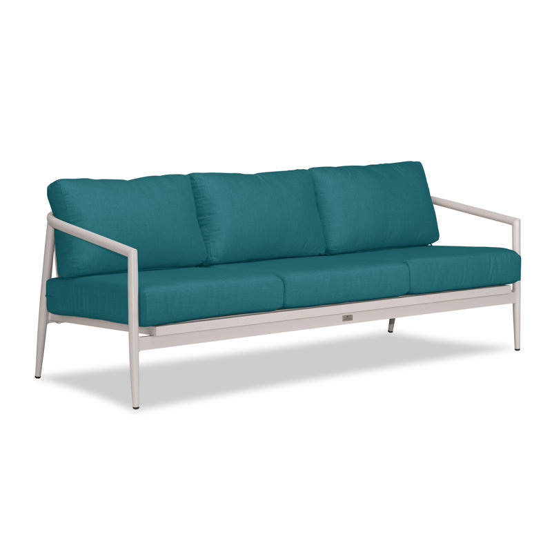 Outdoor 3 - Seat Patio Sofa, Canvas Natural Sunbrella® Canvas, Urban Stone