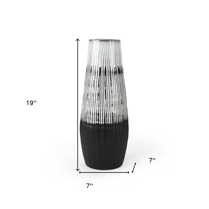 Wiese Ceramic / Porcelain Table Vase, 10" H x 4" W x 4" D