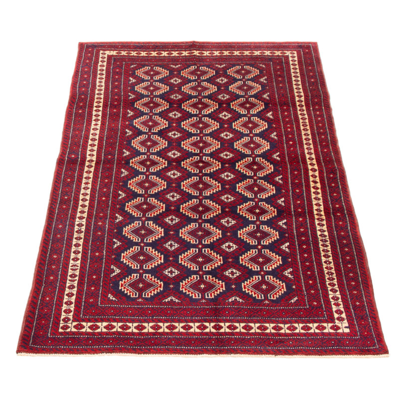 Tapis rouge Teimani 3 pi 9 po x 6 pi 4 po