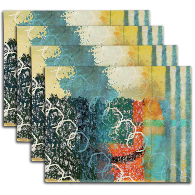 Napperon abstrait en polyester